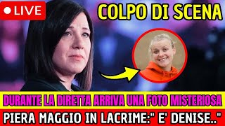 CASO DENISE PIPITONE  DURANTE LA DIRETTA ARRIVA UNA FOTO SHOCK PIERA IN LACRIMEquot E DENISEquot [upl. by Rotow]