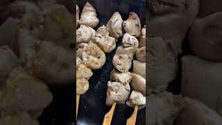 shorts liver yakitori japanese Pork liver stickyummyfood [upl. by Pliam]