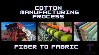 How cotton is processed  Cotton manufacturing process  Stages of cotton production [upl. by Freda186]