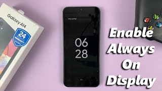 How To Enable Always ON Display On Samsung Galaxy A14 [upl. by Anauqat562]