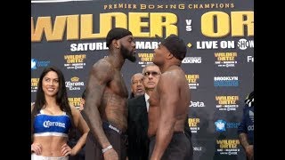 ITS ON  DEONTAY WILDER v LUIS ORTIZ FULL amp COMPLETE OFFICIAL WEIGH IN  WILDER v ORTIZ [upl. by Ayekal]