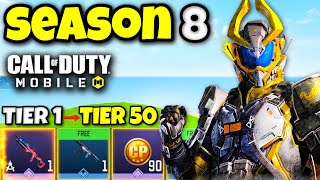 NEW SEASON 8 BATTLE PASS MAXED OUT in COD MOBILE [upl. by Achorn]