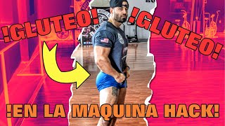 Como usar la maquina HACK al revés GLUTEOPIERNA [upl. by Sparrow425]