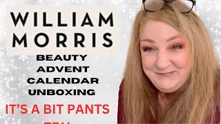 William Morris 24 Day Beauty Advent Calendar Unboxing [upl. by Anuahc]