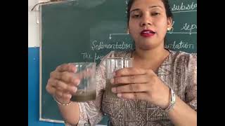 sedimentation decantation and filtration [upl. by Sinaj]