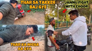 Aalyan thar ka nicha aa gya  jannu fght with choraalyanvlogs1299 Preparation for Ladakh Ride [upl. by Nosrettap]