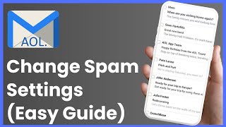 AOL Mail  How to Change Spam Settings [upl. by Doownel]