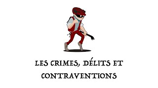 Les crimes délits et contraventions [upl. by Aicaca]