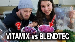 VITAMIX vs BLENDTEC  BLENDER BATTLE [upl. by Rodavlas]