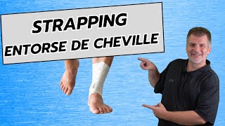 STRAPPING ENTORSE DE CHEVILLE [upl. by Airdnekal]