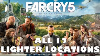 FarCry 5 All 12 Lighter Locations quotWhat They Carriedquot Mission Guide [upl. by Ahsart]