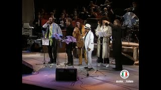 Luciano Pavarotti Sting Zucchero e Lucio Dalla  La donna è mobile [upl. by Cirdor]