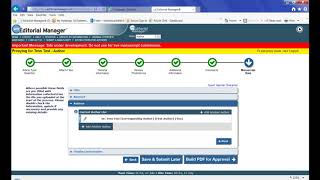 Authors Incomplete submission problem Editorial Manager [upl. by Anits]