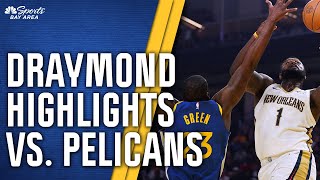 Draymond Green highlights Watch Warriors forward score 15 points in 10489 win vs Pelicans  NBCS [upl. by Aratahs]