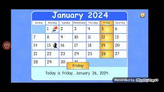 Starfall calendar for January 26th 2024 [upl. by Ziwot]