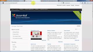 Creare Siti con Joomla Menu orizzontale Submenu e menu con moduli in Joomla 25 con Maxi Menu CK [upl. by Novyak]