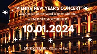 Vienna New Years Concert Gala with the Wiener Stadtorchester on January 10 2024 [upl. by Yramliw]