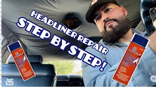 40 year old Headliner repair step by step install [upl. by Negaet297]