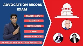 Advocate on Record I Meaning I Syllabus I Exam I Qualification I Supreme court of India I Legal Life [upl. by Alyahs]