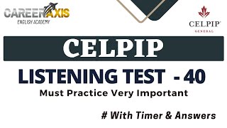 Celpip Listening Mock Test  Celpip Listening Test Practice With Answers [upl. by Baumbaugh]