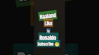 Ronaldo subscribe Haaland like video [upl. by Aihsinyt]