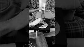 My 1st Recording Playing Slide Guitar 4String Cigar Box Resonator slideguitar cigarboxguitar [upl. by Neillij]