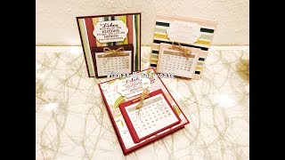 Silvester Gäste Goodie  Tischkalender mit Produkten von Stampin’ Up [upl. by Ecnarepmet298]