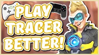 Overwatch  HOW TO PLAY TRACER BETTER ON CONSOLE [upl. by Lerraf892]