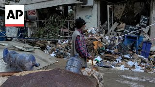 Aftermath of Israeli strike in central Beirut killing five people [upl. by Hope]