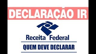 Imposto de Renda 2024  Quem Deve Declarar IR Tabela IRPF 2024 [upl. by Melcher787]