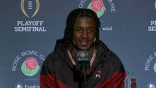 Alabama CB KoolAid McKinstry talks about facing Roman Wilson in the Rose Bowl [upl. by Ynnav]