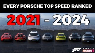 All 48 Porsche Top Speed Ranked Forza Horizon 5 [upl. by Yditsahc90]