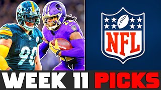 NFL WEEK 11 PICKS 2024 [upl. by Pressey142]