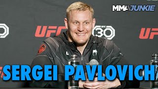 Sergei Pavlovich Will Eat Sleep Rest and Wait For Jon Jones vs Stipe Miocic Winner [upl. by Lukin]