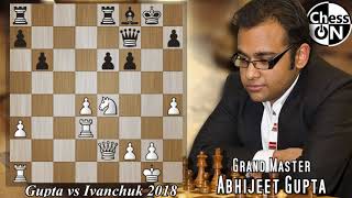 Game of the Day Gupta vs Ivanchuk 2018 [upl. by Hut]