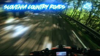 KTM SUPERDUKE 1290R  Slovenia Country Roads  RAW 4K  GoPro7Black [upl. by Duax270]