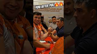 YUVI AFTER PULL MATCHES worldarmwrestling armwrestler worldarmwrestlingleague globalarmwrestling [upl. by Essyle]