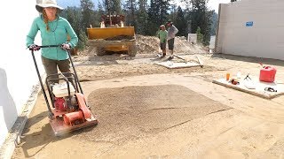 Building a House Start to Finish Concrete Slab Compaction [upl. by Ahsinnek302]