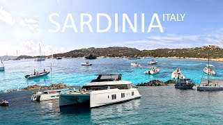 Travel Tour Boat Trip amp Walking Street Sardinia Italy  4K [upl. by Sink]