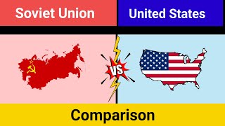 Lets Compare Soviet Union vs United States🇺🇸USSR vs USA Geopedia data [upl. by Bara]