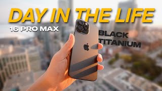 iPhone 16 Pro Max  Day In The Life Review Camera  Battery Test [upl. by China]