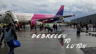 WIZZ Air take off Debrecen to Luton [upl. by Eissalc]