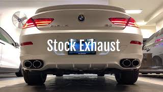 Alpina B6 Gran Coupe  Stock Exhaust vs Eisenmann Race Exhaust [upl. by Doowyah]