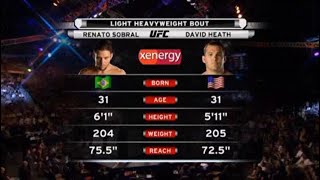 Renato Sobral vs David Heath [upl. by Iris481]