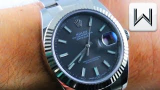 Rolex Datejust 41 White Gold  Stainless Steel 126334 Luxury Watch Review [upl. by Ykcul]