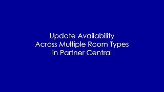 How To Update Bulk Availability [upl. by Trilley]