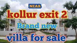 Brand new villas  Ready to move villas  Gated community Near kollur exit 2  velimala  villa sale [upl. by Hancock]