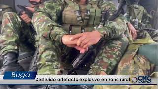 Destruido artefacto explosivo en zona rural [upl. by Sikko664]