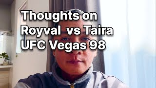 My Thoughts On Brandon Royval vs Tatsuro Taira UFC Fight Night [upl. by Nilo797]