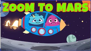 Zoom Zoom Zoom Were On Our Way to Mars  The Kiboomers Space Songs for Preschoolers [upl. by Mit247]